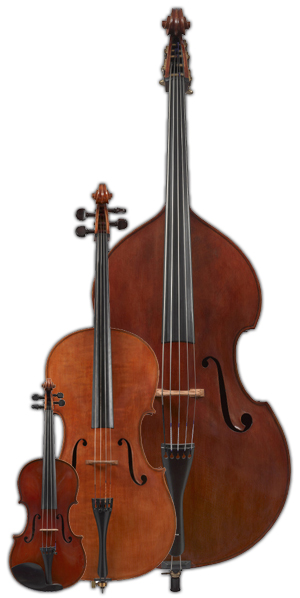 Musical instruments making and restoring: violins, violas, cellos, double basses and bows